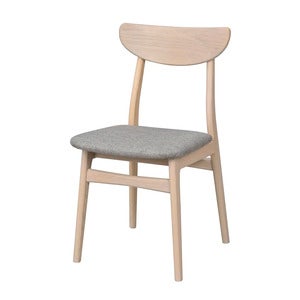 Rodham stol hvitpigmenterad eik/lysgrå