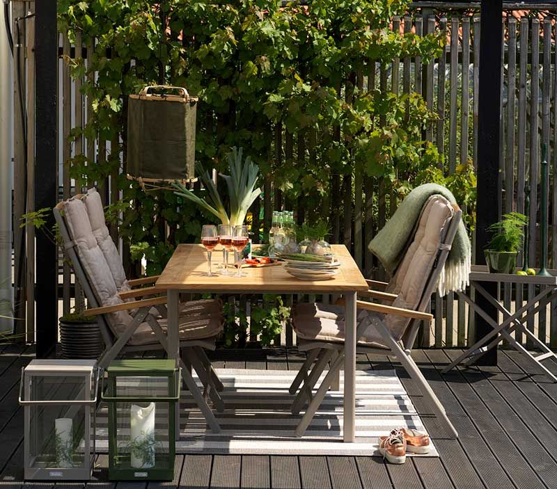 Lyon Spisebord 224-304X100 Cm Khaki/Teak