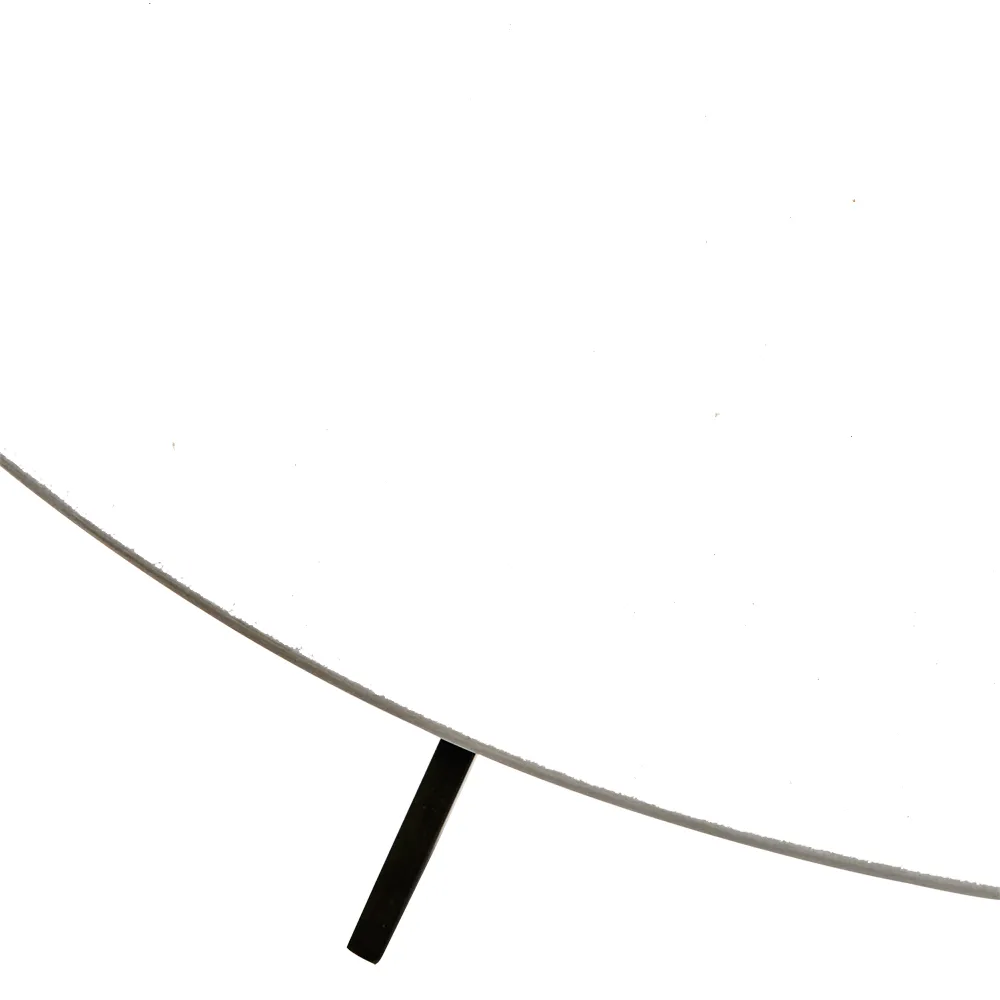  MILAN bord hvit/svart Ø120