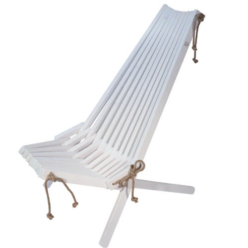 EcoChair hvilestol furu hvitoljet 