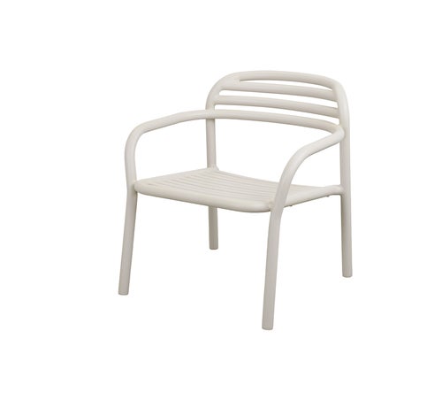 Bliss lenestol, stabelbar Sand, aluminium