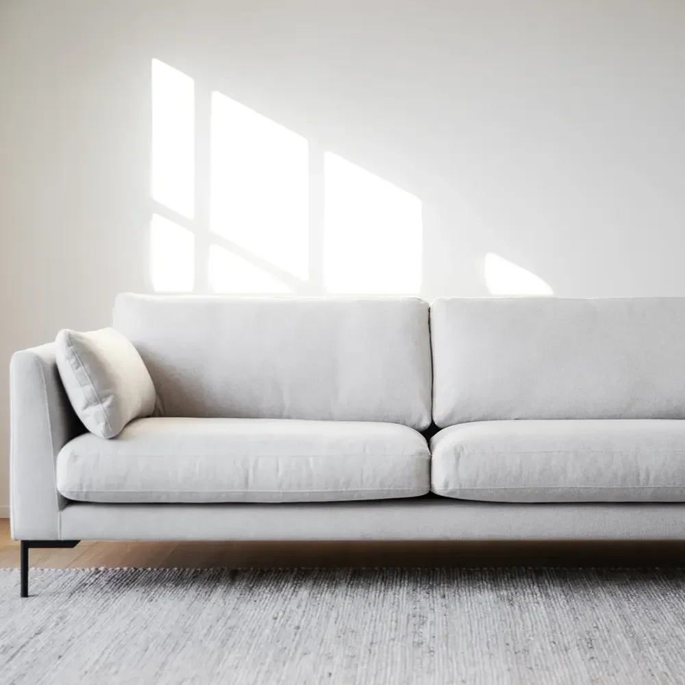 Corwin 3-seter sofa i stoff Rita Lys beige