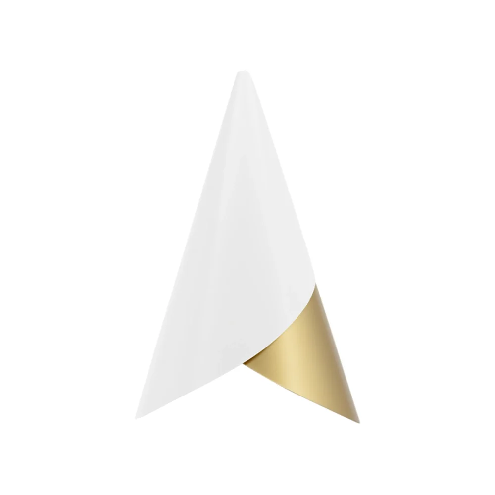 Cornet  Lampeskjerm White/Brass