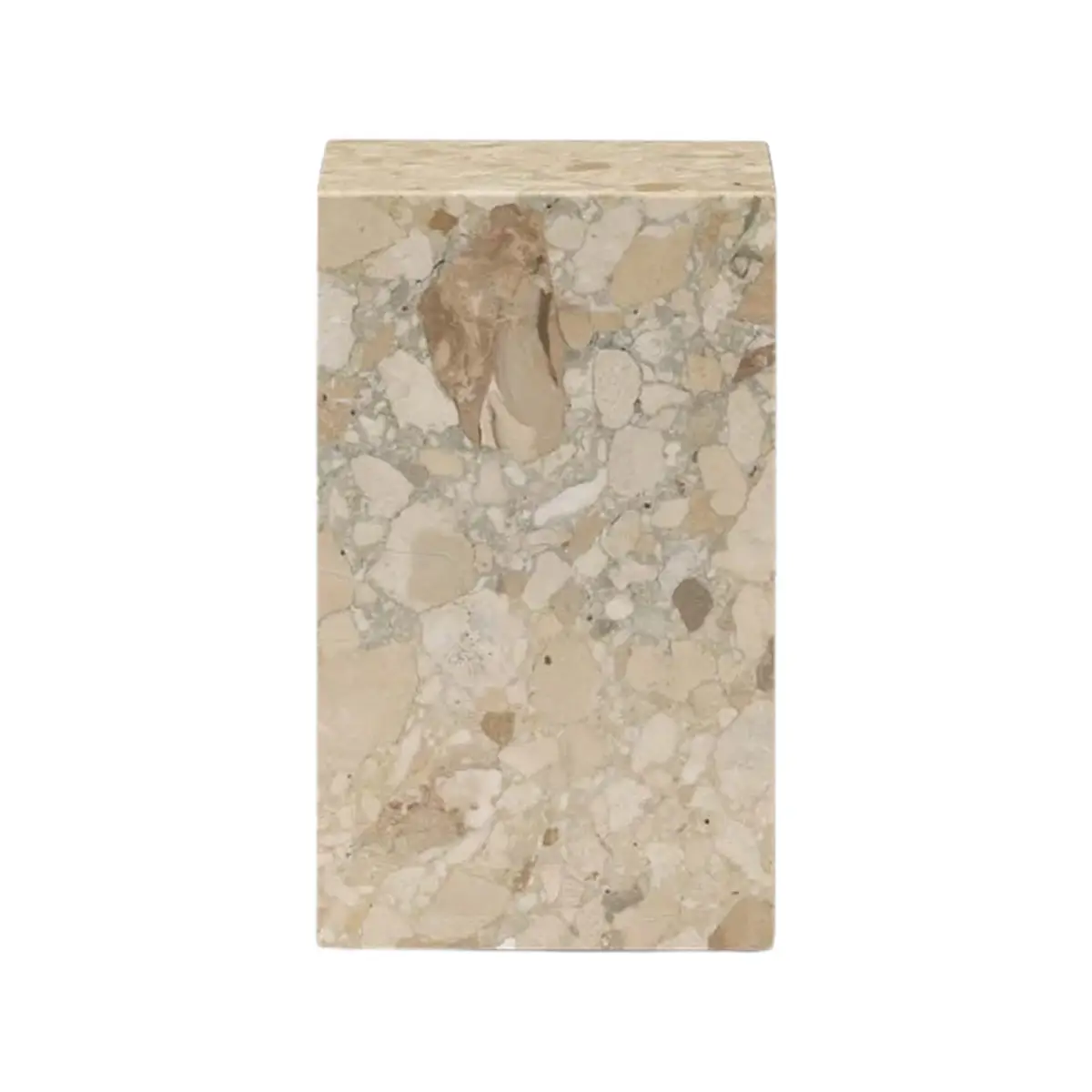 Plinth Sidebord i stein, høyt, Kunis Breccia