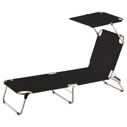 Amigo solseng top black aluminium/textilene 