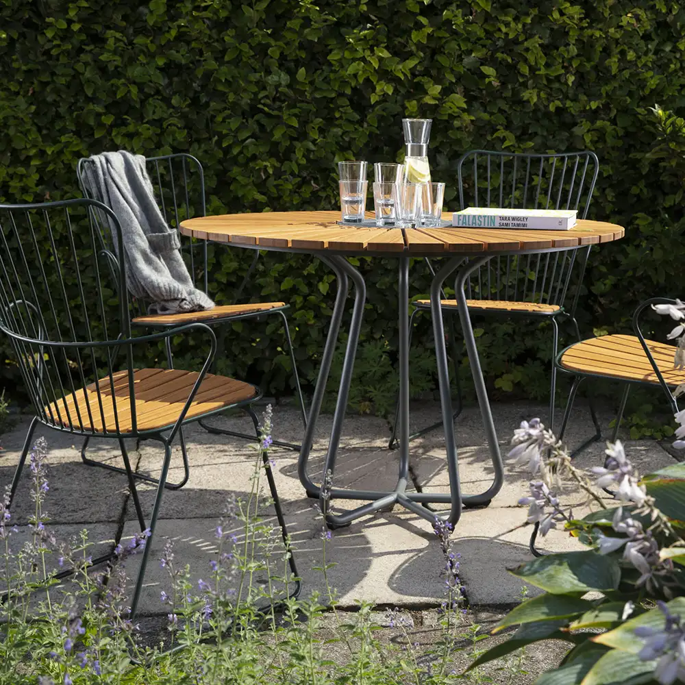 Paon spisestol hvit/taupe stål 