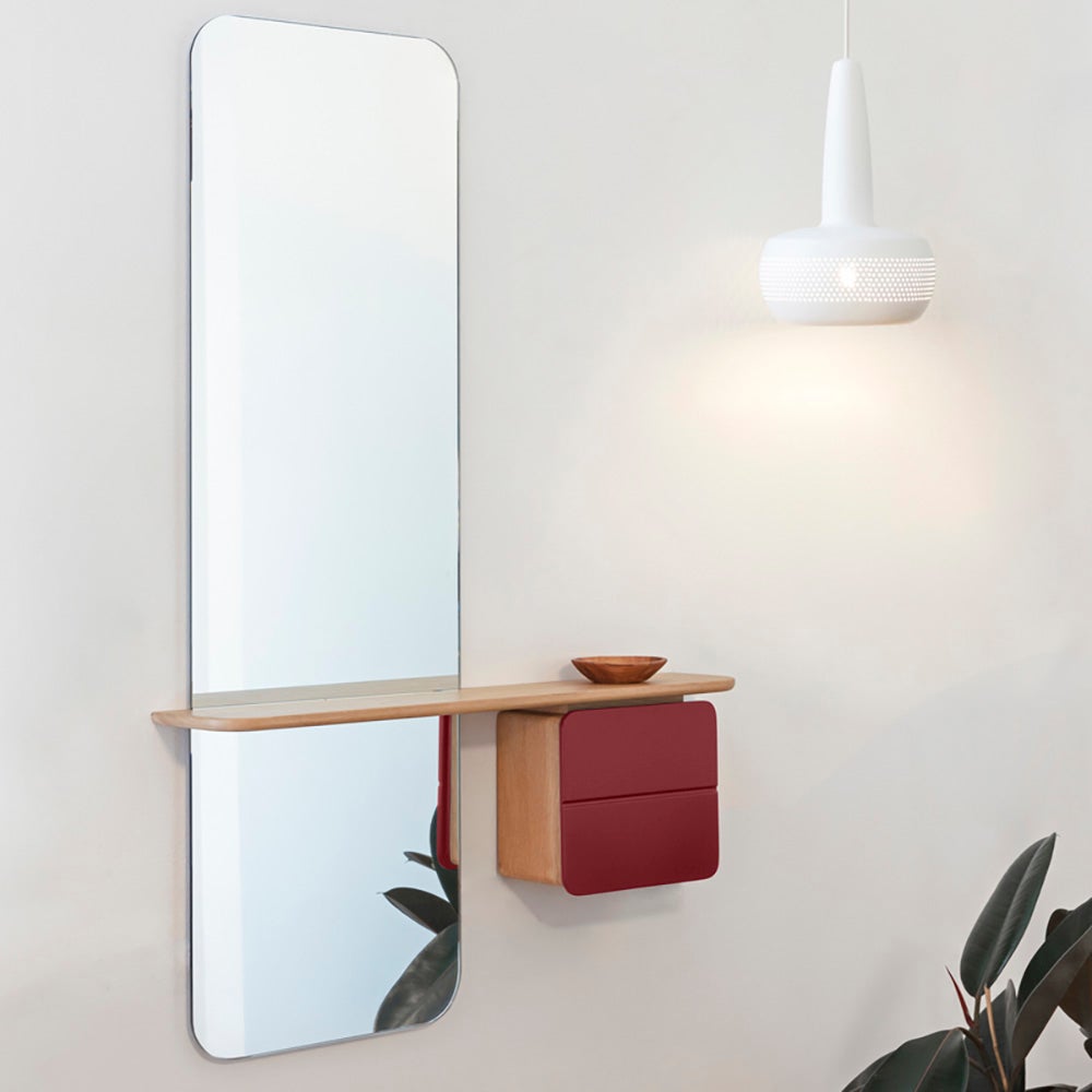 One More Look Speil Eik/Ruby Red