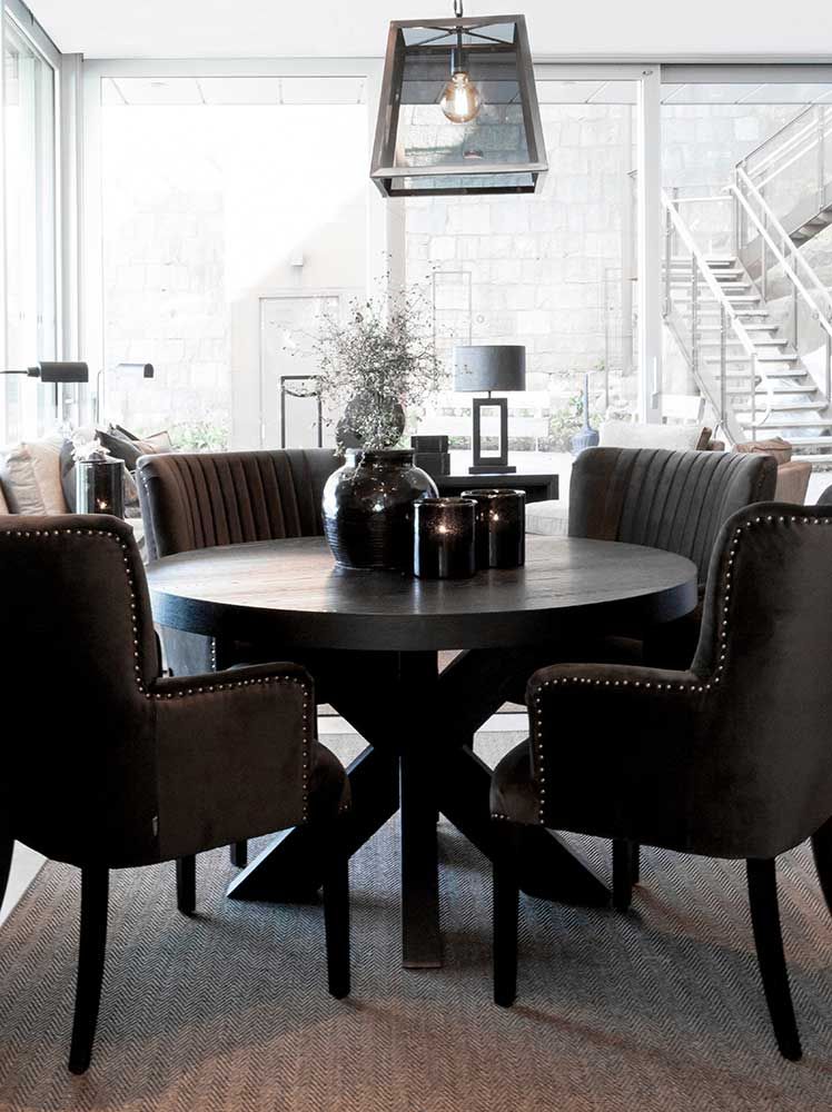 Hunter spisebord 130 cm svart Artwood