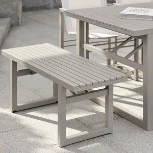 Vevi benk 41 x 105 cm kaki Brafab