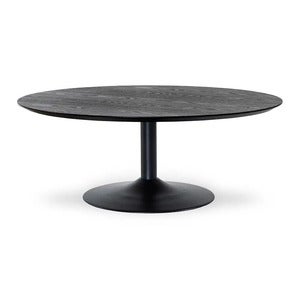 Miles Salongbord Trompetfot 110 cm svartbeiset asketre