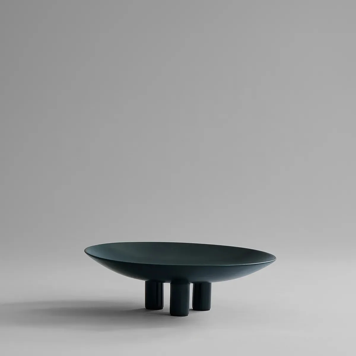 Håndmalt dekorasjonsfat Duck Big Dark Green Ø 45 cm