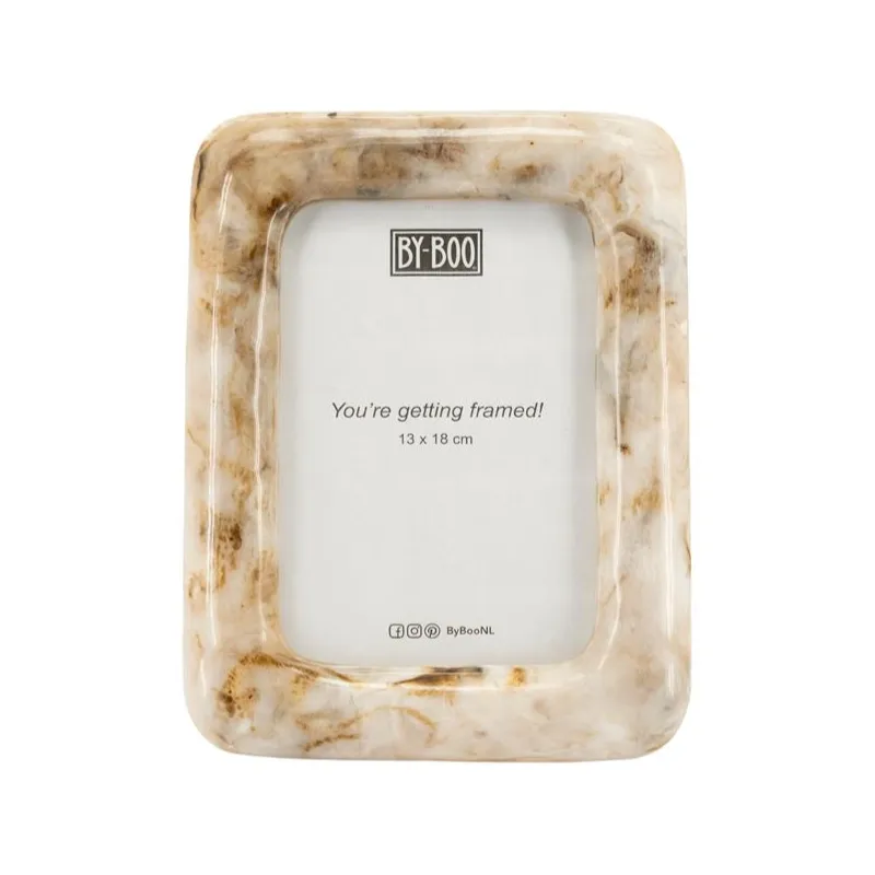 By-Boo, Photo Frame Framea 1 22x1x17 cm resin beige