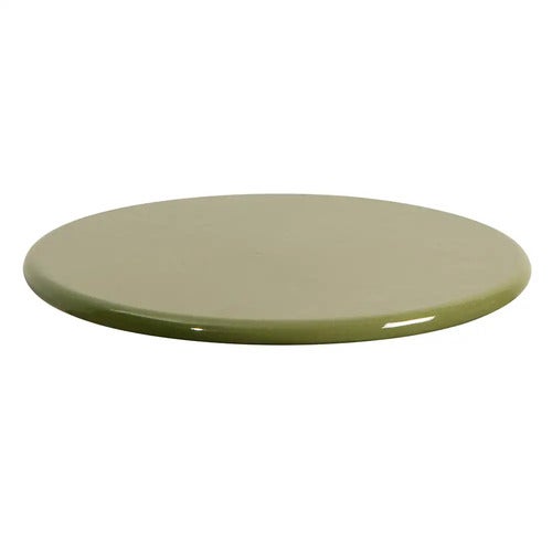 45 cm Bordplade lavasten glaseret Green 