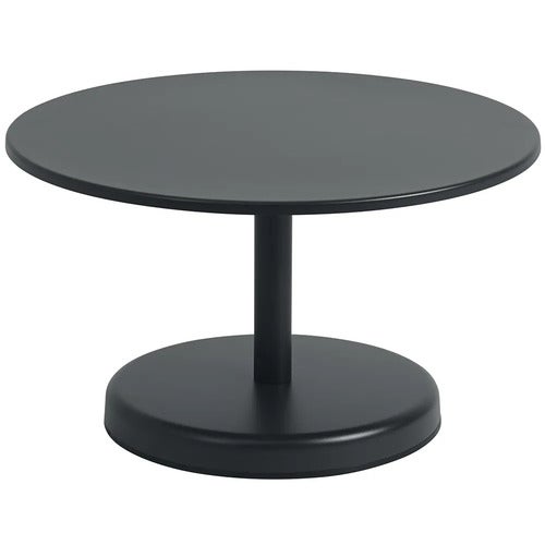 Linear Steel Salongbord Ø70 cm Anthracite Black 