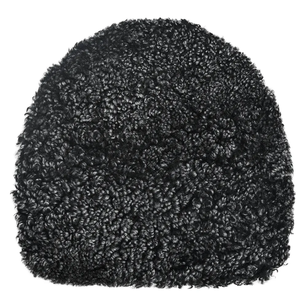 Curly Sittepute i saueskinn 36 cm Dark Grey