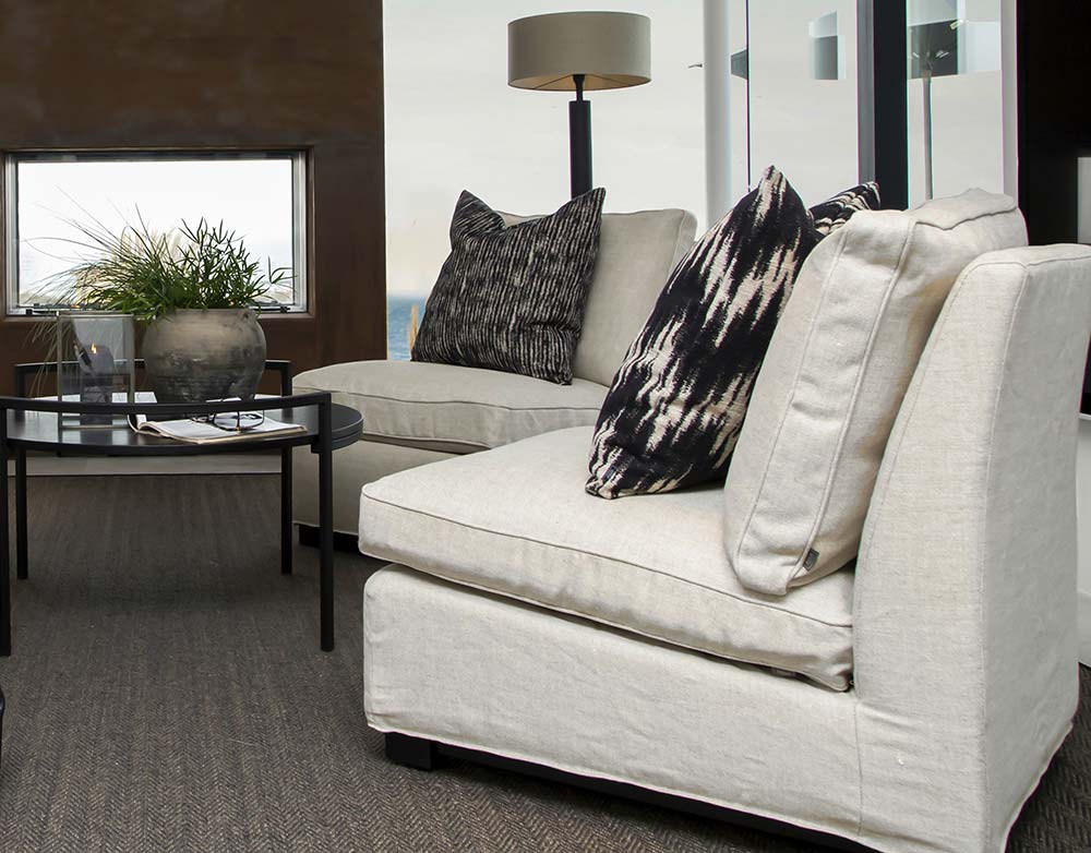 Town lenestol Linen Sand Artwood