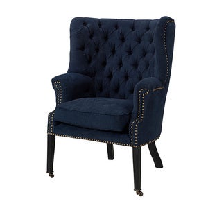 CHURCHILL Lenestol - Bare dyp blå