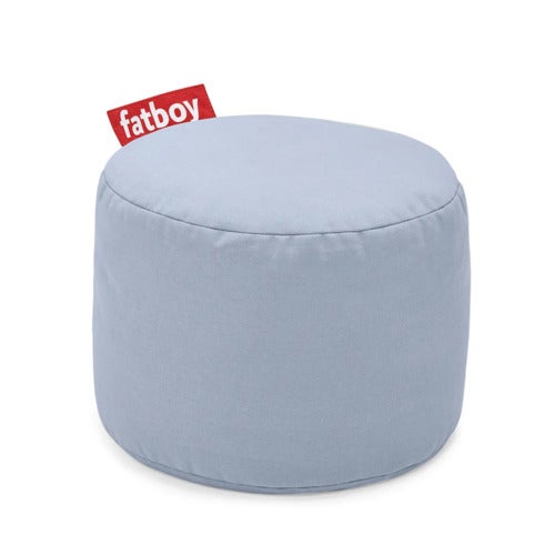 Point Stonewashed pouf Misty Blue