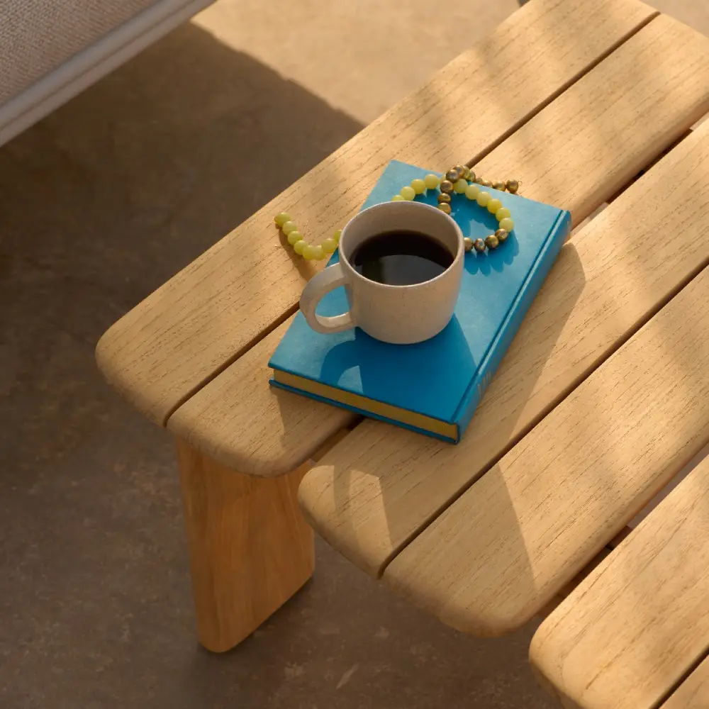 Sofabord Teak 55x55 Assemble