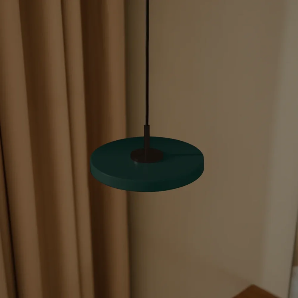 Asteria Micro Taklampe Ø15 cm Forest Green/svart