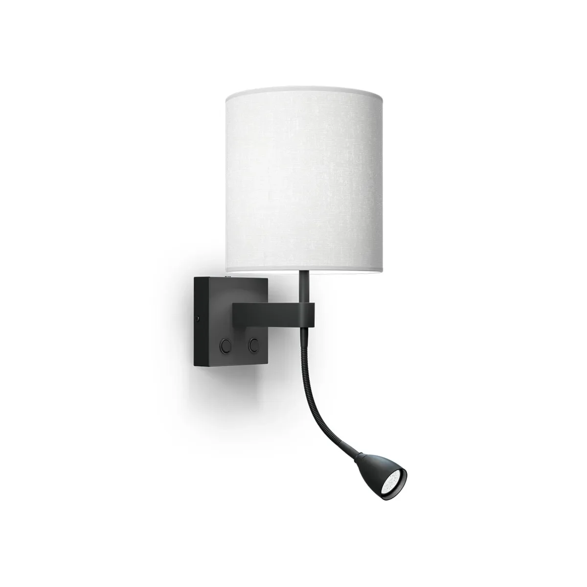 Belid, Dual vegglampe E27+MR11 metall svart struktur