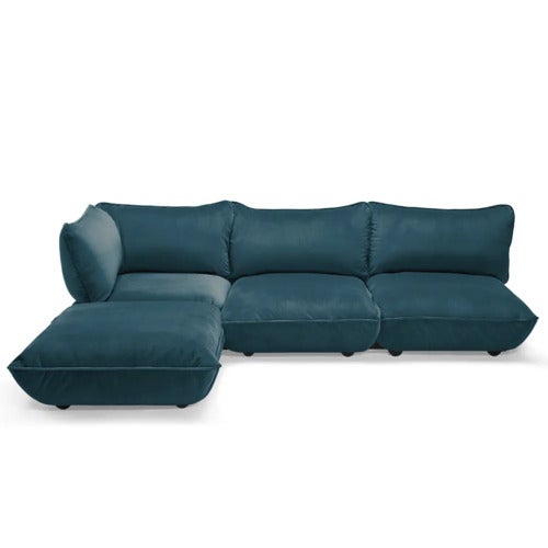 Sumo Hjørnesofa Velvet Recycled Petrol