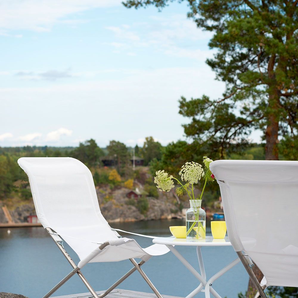 Tris sidebord 55 cm i hvit