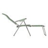 Spaghetti solstol i sage green aluminium