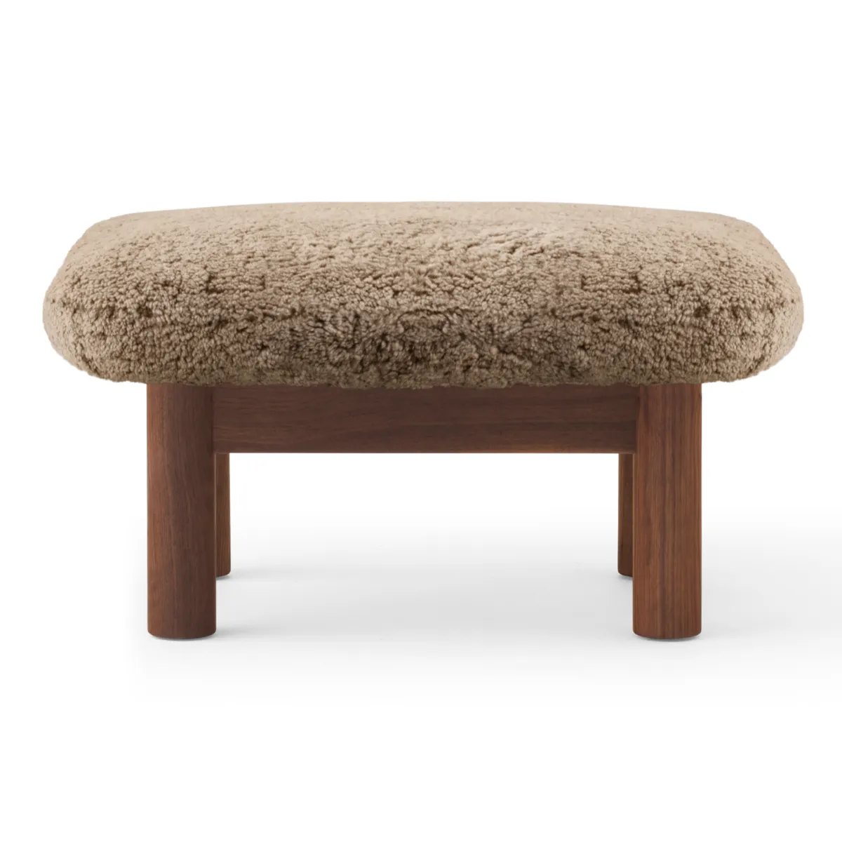 Brasilia krakk massiv valnøtt Sheepskin Nevotex Sahara