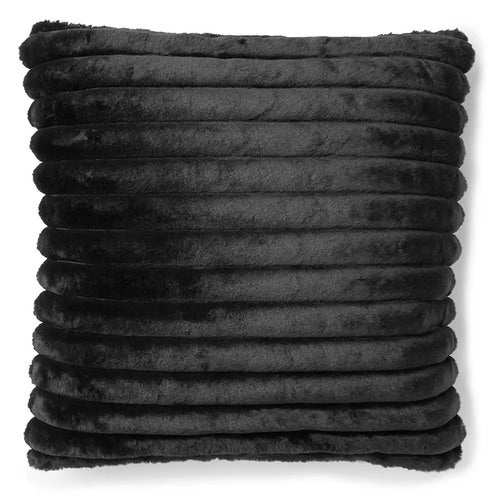 Stripy prydpute 45x45 cm Svart