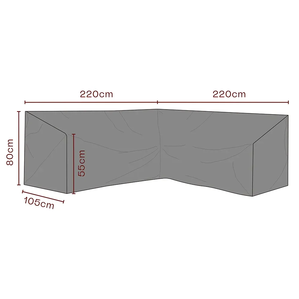Møbeltrekk hjørnesofa 220/220x80x105 cm Premium
