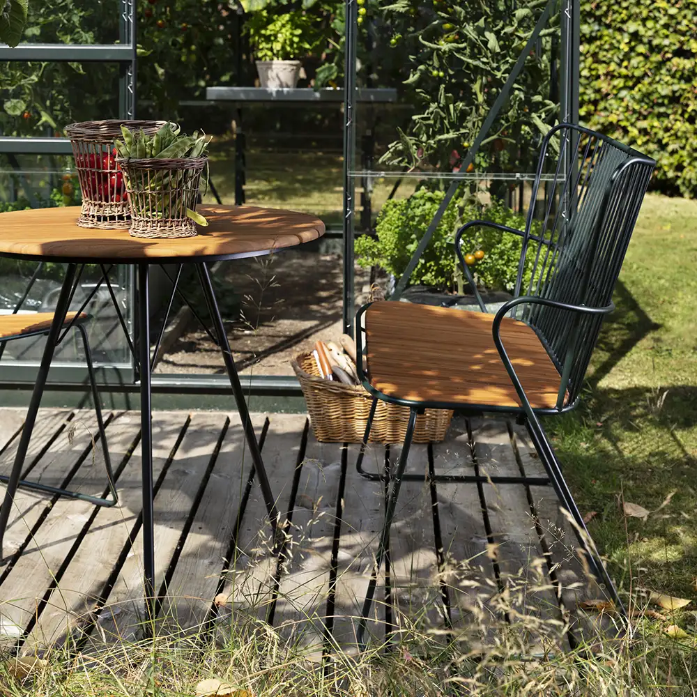  Paon benk svart stål