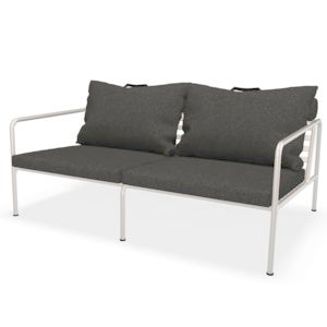 Avon 2-seters sofa Dark Grey/White 