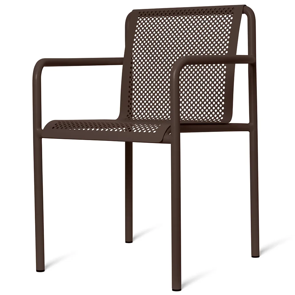 Dapple stol med armlener Dark Chocolate