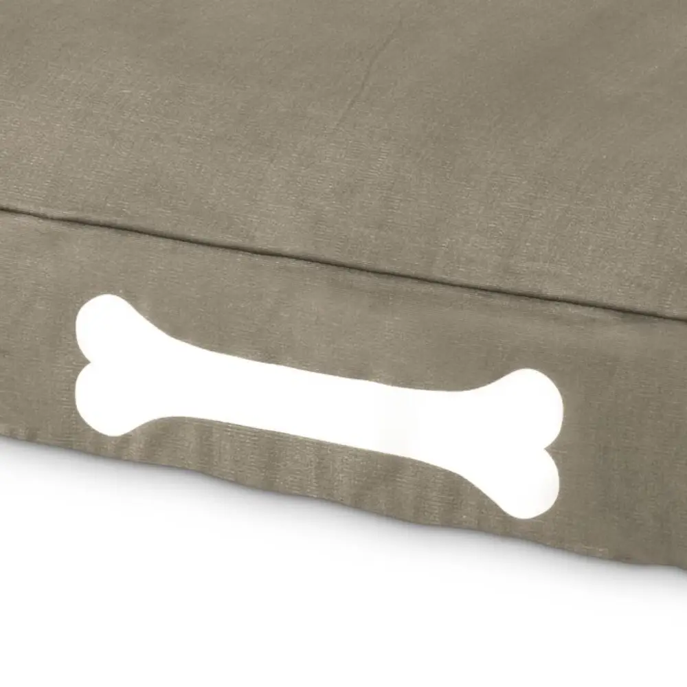 doggielounge L canvas Hundeseng recycled taupe grey