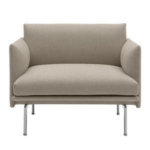 Outline Chair Polished Aluminum Base - Ecriture 240