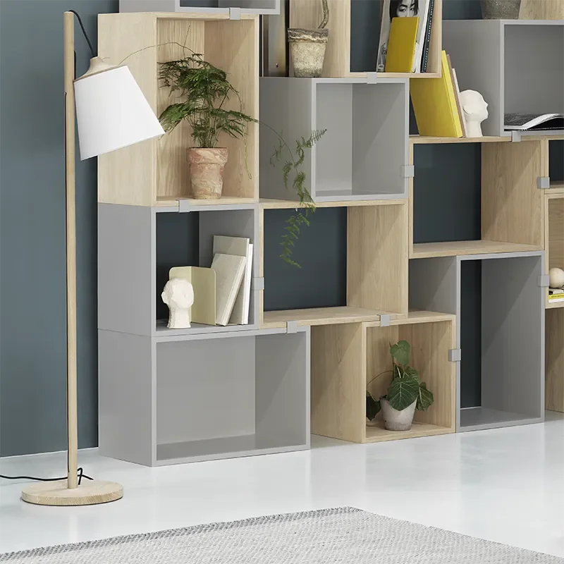 Pull gulvlampe - Eik/Hvit