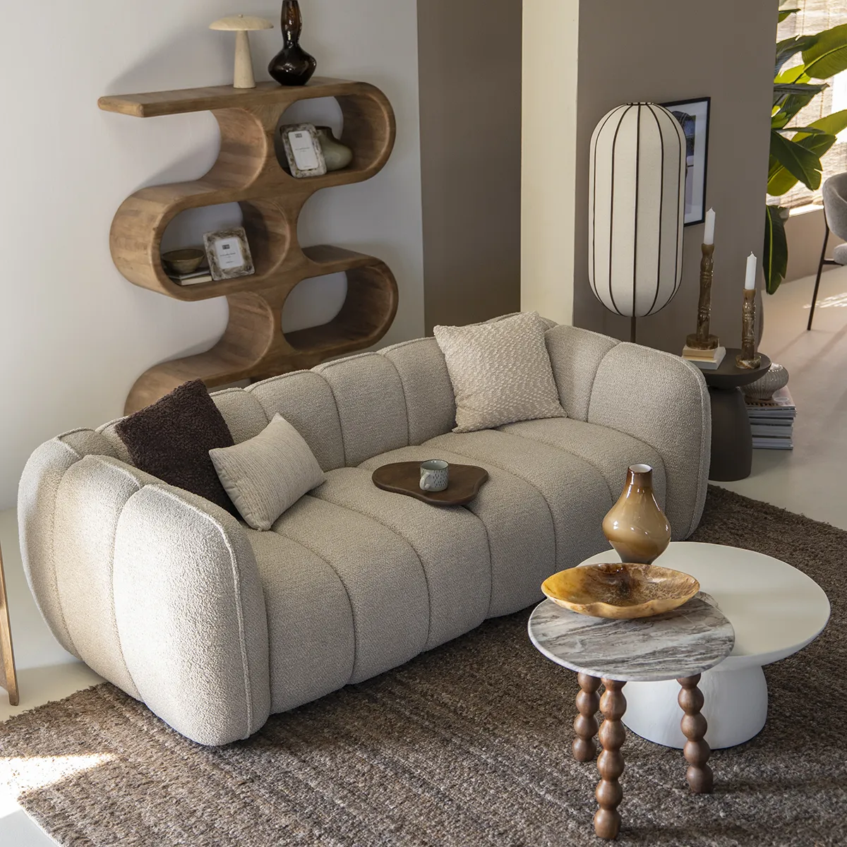 Sofa Cubetto (2,5-seter) Taupe