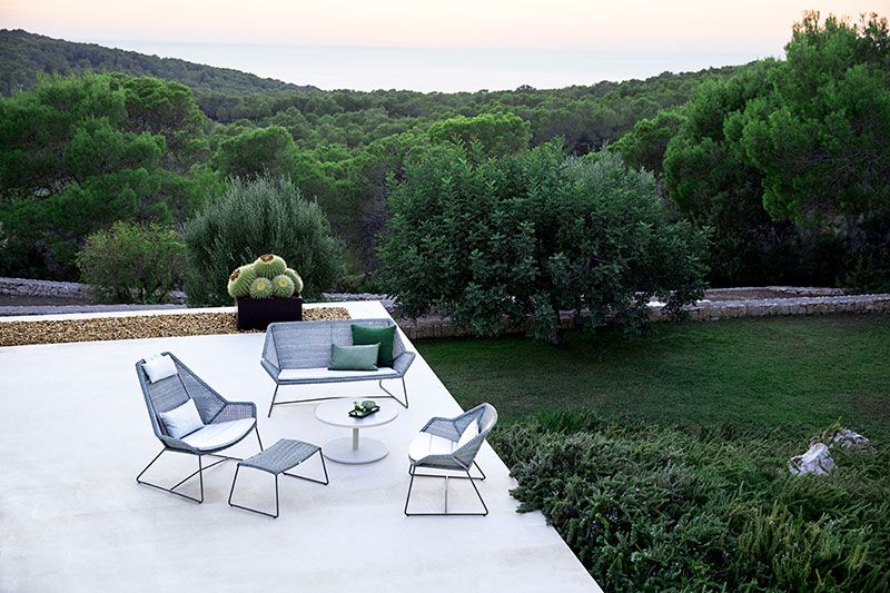 Breeze lenestol lysegrå 