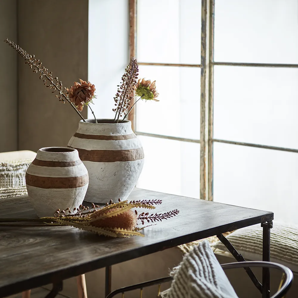 Camille krukke L White/brown