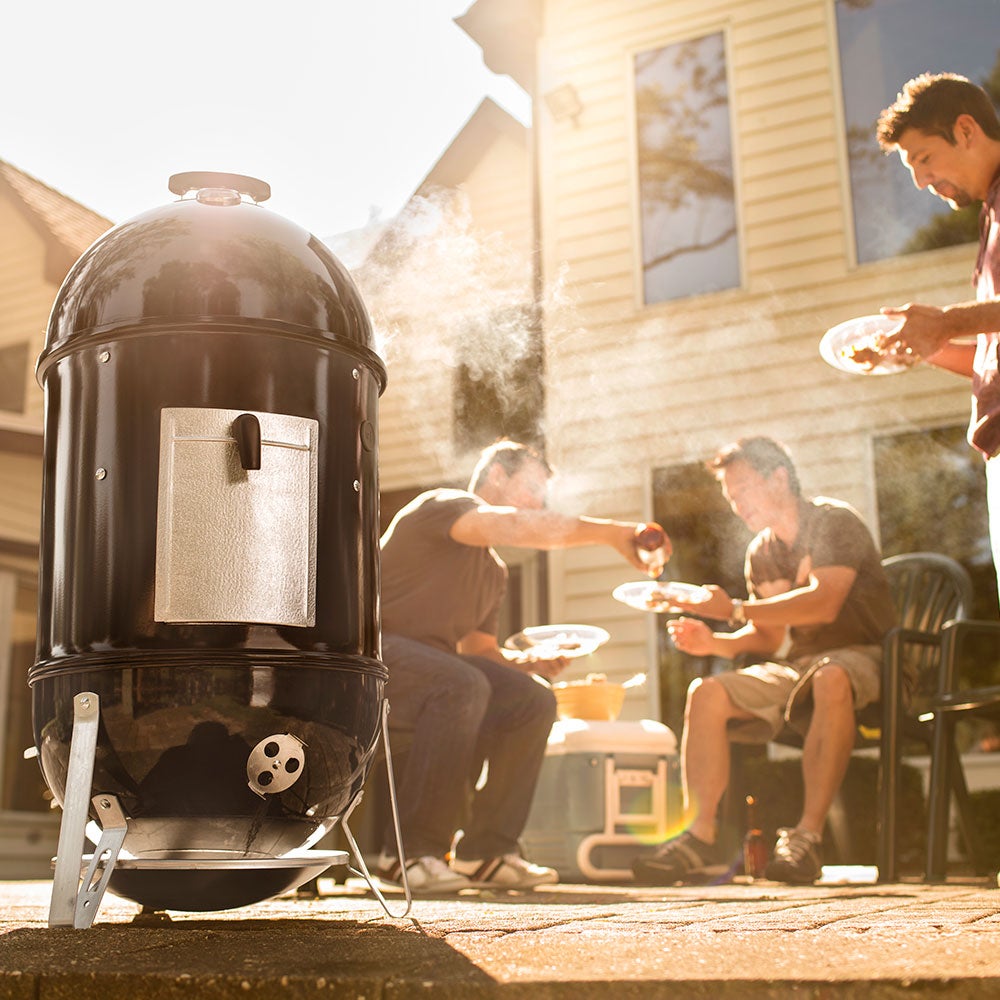 Smokey Mountain Cooker 47 cm svart støpejern Weber