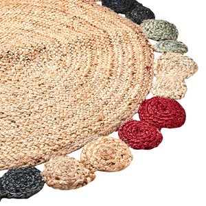 JUNI matte natur/flerfarget Ø90 cm