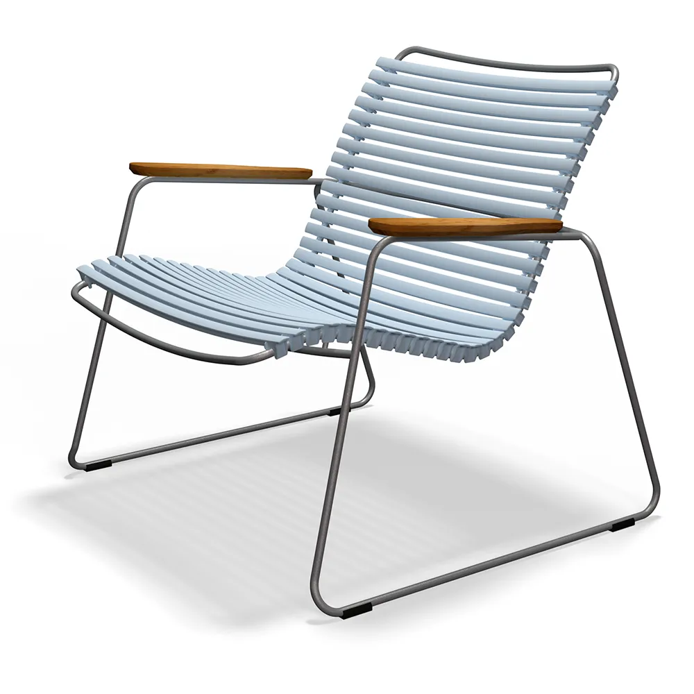 Houe, Click Roomy lounge chair Dusty Light blue. Frame: Grey. Armrest: Bam Houe, Click Roomy lounge chair Dusty Light blue. Frame: Grey. Armrest: Bam