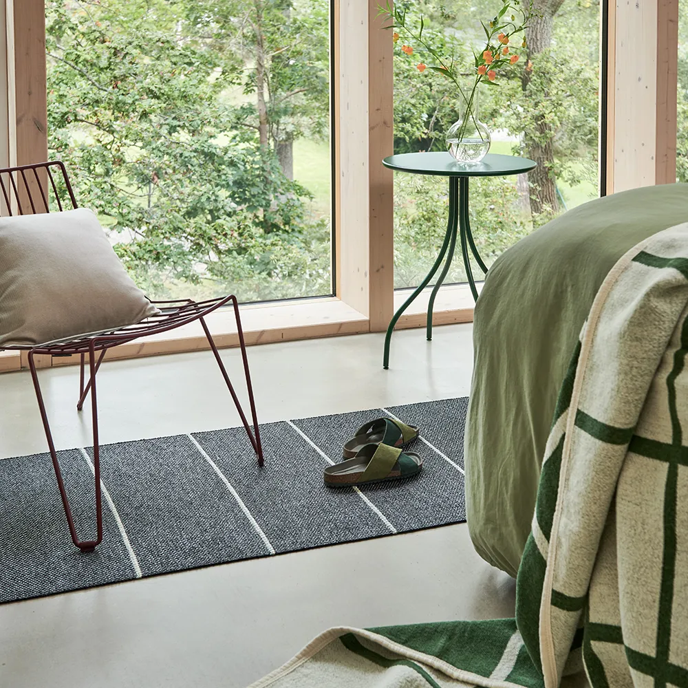 Lea teppe Black/Misty Mint/Vanilla 70 x 300 cm