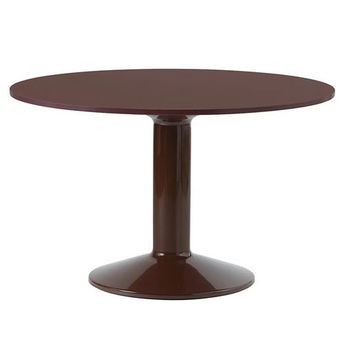 Midst spisebord 120 cm - Dark Red Linoleum Dark Red