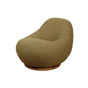 Gem lenestol m/teak dreie Turmeric yellow, Rise