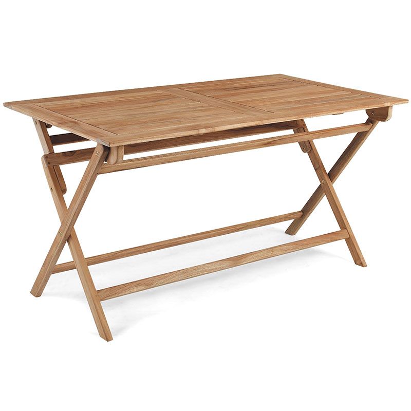 Turin spisebord 80 x 140 cm natur teak Brafab