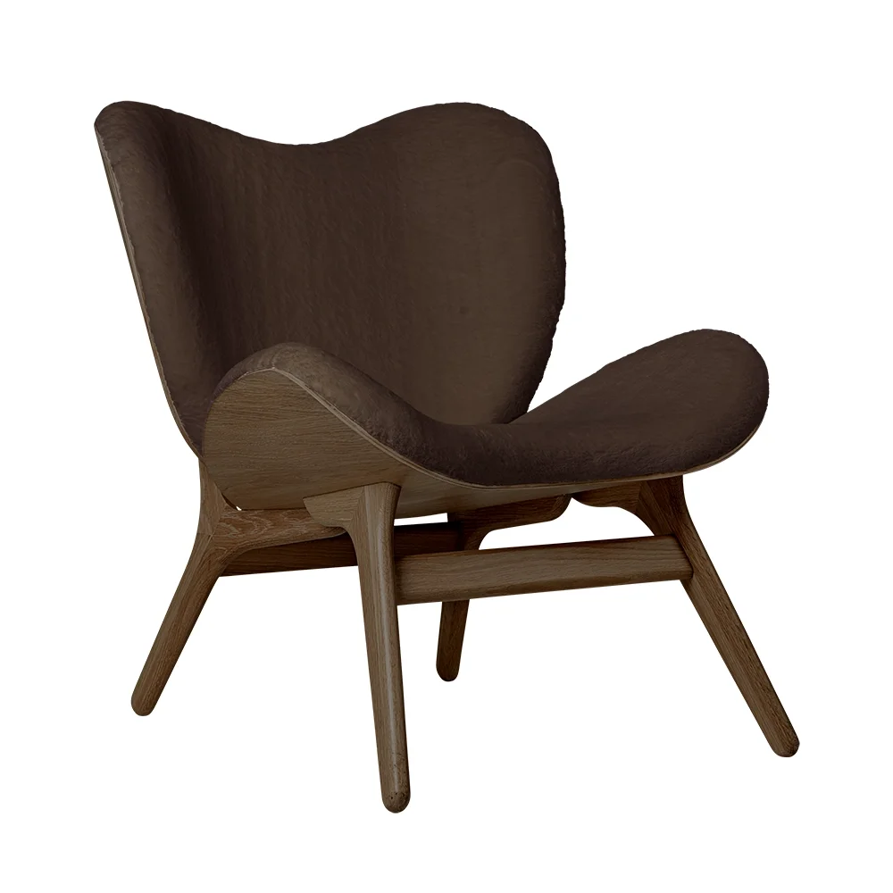 A Conversation Piece Lounge stol Dark Oak/Teddy Brown