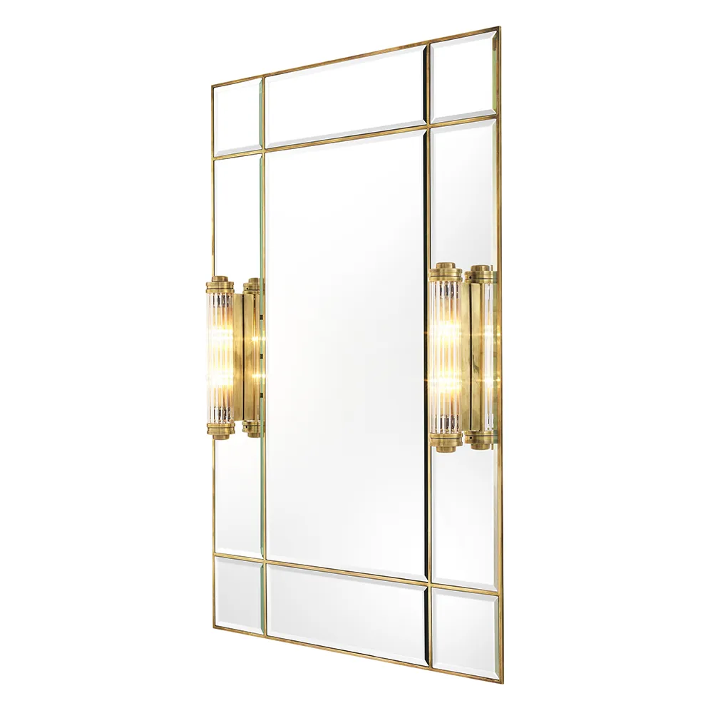 Speil Beaumont med belysning