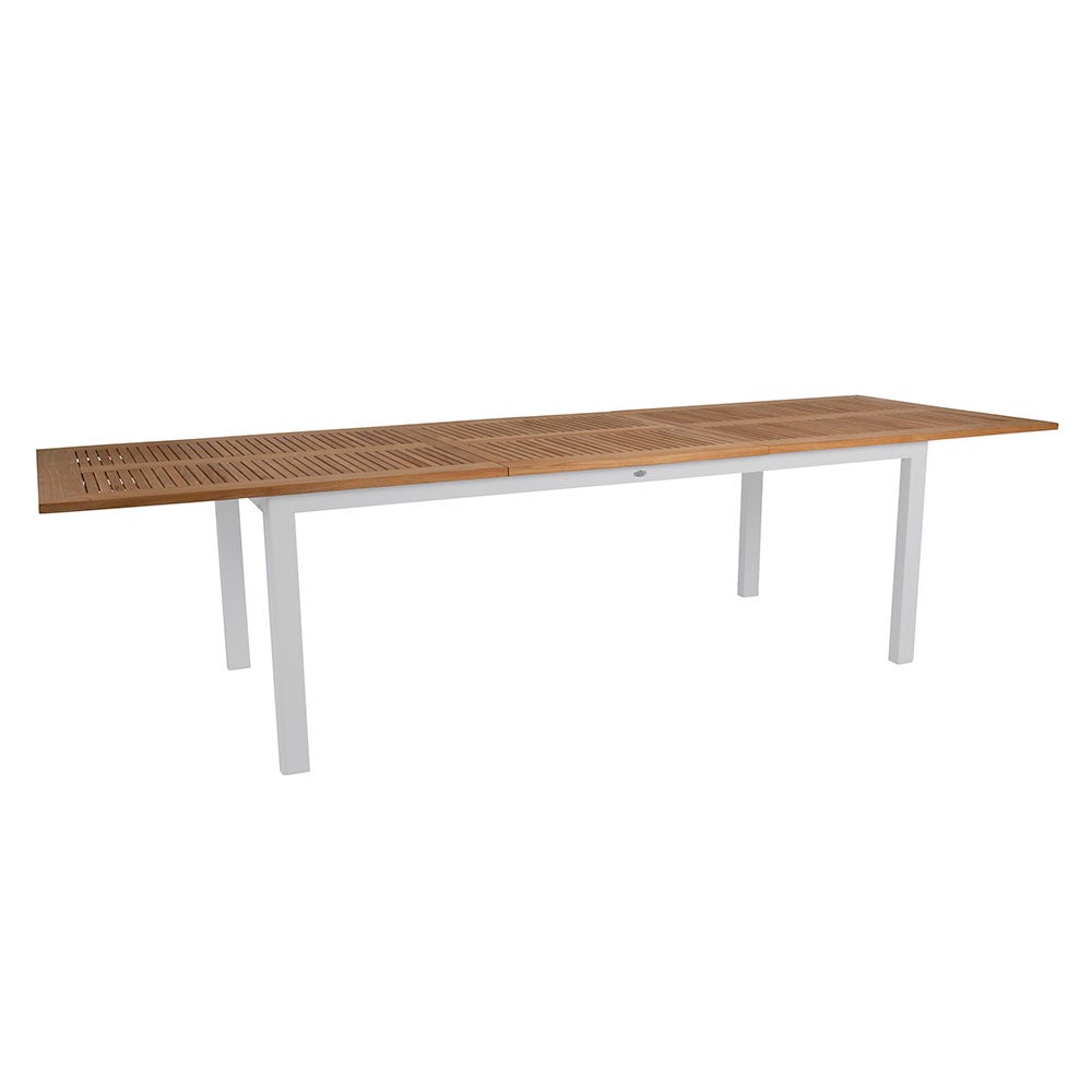 Lyon Spiseborf 100x224-304 Cm Light Grey/Teak